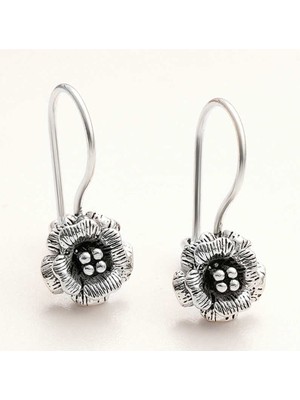 DMR Elegance Gümüş Sallantılı Gül Kadın Küpe