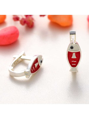 DMR Elegance Gümüş Balık Çocuk Küpesi