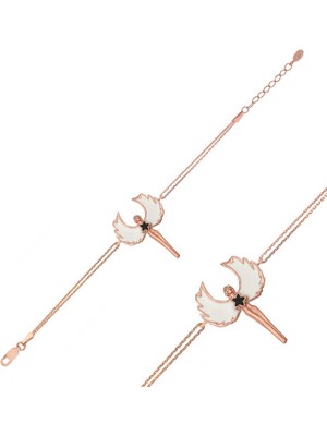 DMR Elegance Gümüş Rose Su Perisi Bileklik