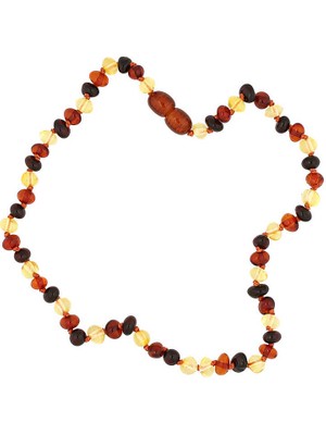 DMR Elegance Bebek Damla Kehribar Diş Kolye