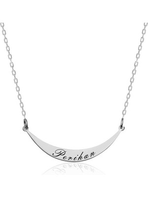 DMR Elegance Gümüş Isimlik Plaka Kolye