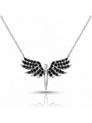 DMR Elegance Gümüş Mikail Meleği Bayan Kolye