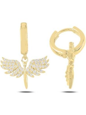 DMR Elegance Gümüş Mikail Meleği Bayan Küpe