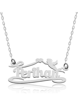 DMR Elegance Gümüş Kişiye Özel Isimli Eros Aşk Oku Kolye