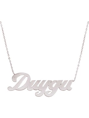DMR Elegance Gümüş Kişiye Özel Isimli Bayan Kolye