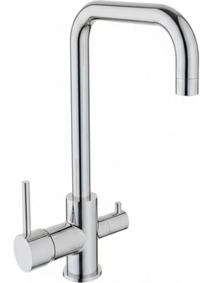 Kale Lea Su Arıtma Çıkışlı Mutfak Bataryası Krom