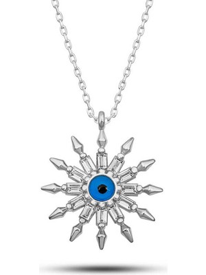 DMR Elegance Gümüş Koruyucu Göz Güneş Kadın Kolye