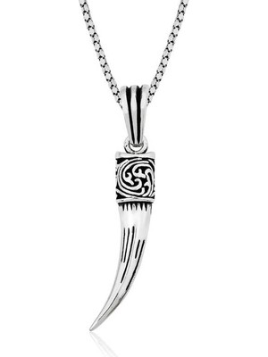 DMR Elegance Gümüş Fil Dişi Kolye