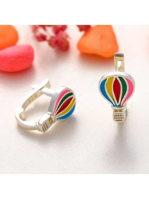 DMR Elegance Gümüş Kapadokya Balon Çocuk Küpesi