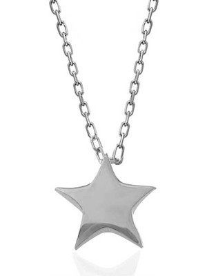 DMR Elegance Gümüş Yıldız Kadın Kolye