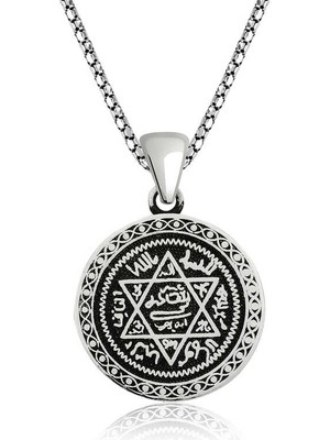 DMR Elegance Gümüş Süleyman Mührü Kolye