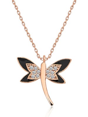 DMR Elegance ​gümüş Rose Yusufçuk Bayan Kolye