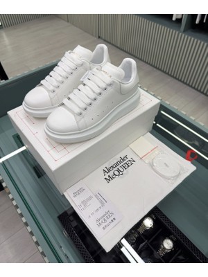 Alexander Mcqueen Beyaz Deri Sneaker