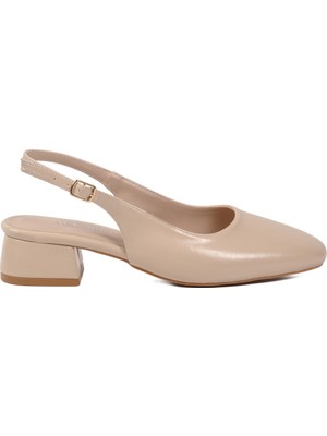 Ayakmod Bej Kadın Topuklu Ayakkabı 608422 Z