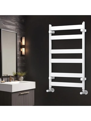 Hammam 750X385 Aluminyum Havlupan Lavin Mat Dokulu Beyaz Ral 9016