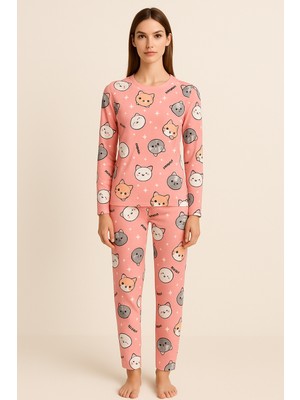 Bony Socks Kadın Hayvan Desenli Pijama Takımı