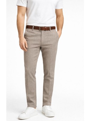 Captiva Italyan Kesim Comfort Fit Erkek Keten Pantolon - 7557