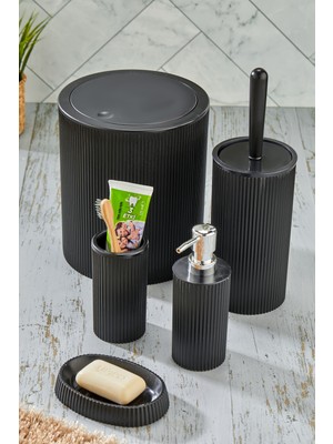 Feyza Design Pratik 5 Parça Banyo Seti, Şık ve Kullanışlı Tasarım