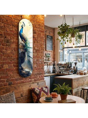 Decorita Cam Kaykay Tablo | Mavi Asalet | 20CM x 80CM