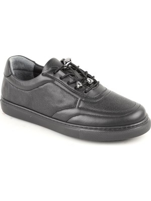 Libero L086.901 Hakiki Deri Baskılı Kauçuk Taban Aksesuarlı Kadın Sneaker