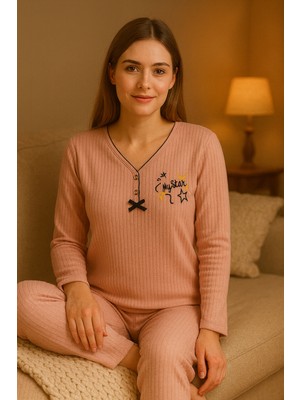 Bony Socks Mystar Kadın Pijama Takım Pembe