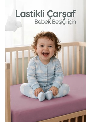 %100 Pamuk Penye Lastikli Bebek Çarşafı | Nefes Alan Yapı, Park Yatak ve Beşik Tüm Ebatlarla Uyumlu