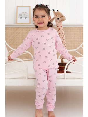 Lilabio %100 Pamuk Desenli Kız Çocuk Pijama Takımı