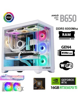 Xaser Velox X130 Ryzen 7 9800X3D 32GB Ddr5 Ram 1tb M.2 Nvme SSD 16GB RTX5070TI Oyuncu Tavsiye Sistem