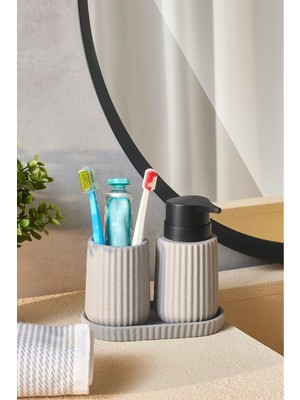 Feyza Design Şık ve Modern 3 Parça Banyo Aksesuar Seti, Evinizi Güzelleştirir