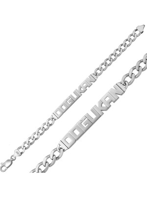 DMR Elegance Gümüş Kişiye Özel İsimli Bileklik