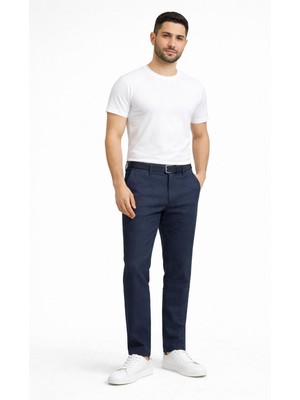 Captiva Italyan Kesim Slim Fit Erkek Keten PANTOLON-5419