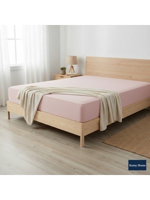 Kemyhome Penye Pamuklu Lastikli Çarşaf 160X200+30 cm – Çift Kişilik, Otel & Ev Kullanımı