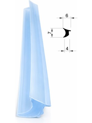 MAKPLASTİK FİTİL PROFİL DKF 012 Duşakabin Fitili 20 Metre Şeffaf