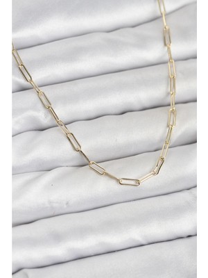 Ayder Timya CM 14K Gold Renk Pirinç Ataç Zincir Kadın Kolye - TJ-BKO10925 TG/Tmy229482