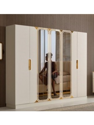 Aydınev Ronda Mdf 6 Kapılı Dolap