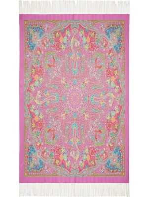 Etro Spugna Paisley Desenli, Italyan Tasarımı %100 Pamuk Battaniye