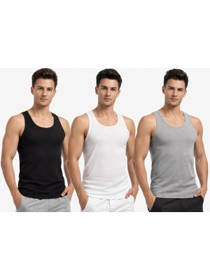 Tutku 0102 Erkek 6'lı Paket Ribana  Klasik Atlet