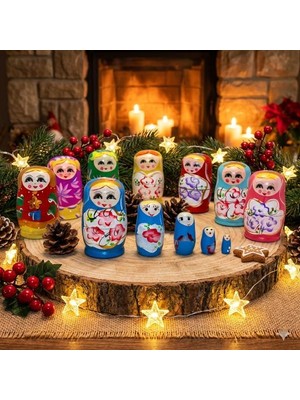 5'li Ahşap Matruşka
