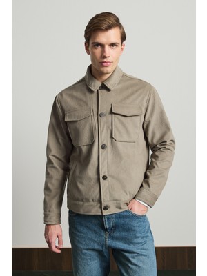 Danger Erkek Premimum Kadife Ceket Bej 4229DNGR