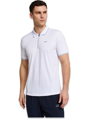 Lescon 26B-1046 Kısa Kol Polo Yaka T Beyaz Erkek T-Shirt