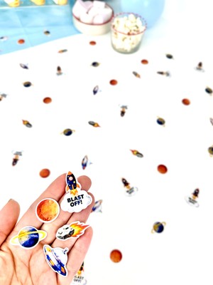 Fluparty Space Mission - Uzay Temalı Mini Masa Konfetisi