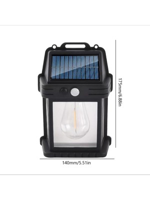 ForWhat Büro Ev Ofis Bahçesi Için Solar Şarjlı Sızdırmaz Sensörlü LED Dış Mekan Lambası