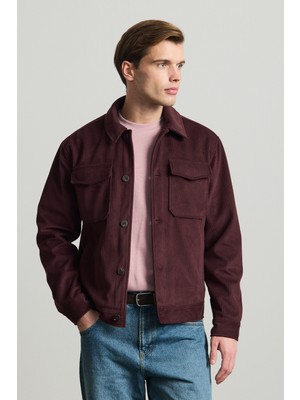 Danger Erkek Premimum Kadife Ceket Bordo 4229DNGR