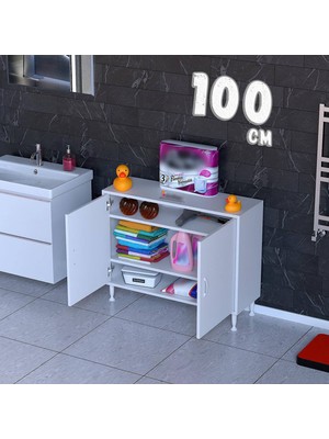 modilayn Viva 3 Bölmeli Kapaklı Çok Amaçlı Dolap – 14 Ölçü Seçenekli