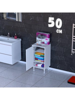 modilayn Viva 3 Bölmeli Kapaklı Çok Amaçlı Dolap – 14 Ölçü Seçenekli