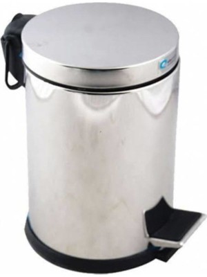 Uğur 3l Pedallı Paslanmaz Çelik Çöp Kutusu, Banyo ve Mutfak Için Kullanışlı
