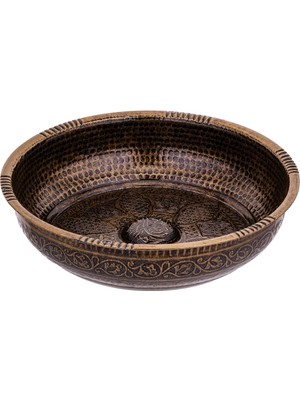 Feyza Design Ağır Metal Hamam Tası, Antik Tarz, Dayanıklı ve Şık Tasarım