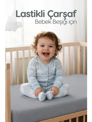 %100 Pamuk Penye Lastikli Bebek Çarşafı | Nefes Alan Yapı, Park Yatak ve Beşik Tüm Ebatlarla Uyumlu