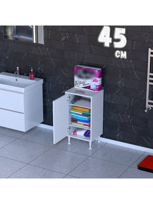modilayn Viva 3 Bölmeli Kapaklı Çok Amaçlı Dolap – 14 Ölçü Seçenekli