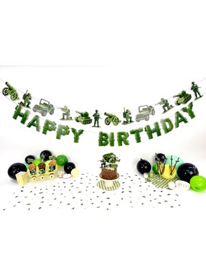 Fluparty Toy Soldiers - Oyuncak Asker Temalı Parti Seti